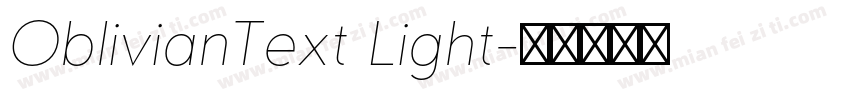 OblivianText Light字体转换